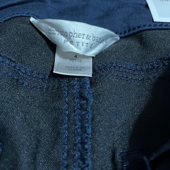 Petite Christopher and Bank size 4 slacks. Navy blue in color. - Picture 4 of 9